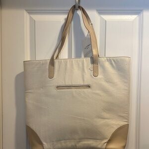 October Elegant Cream Tote Bag